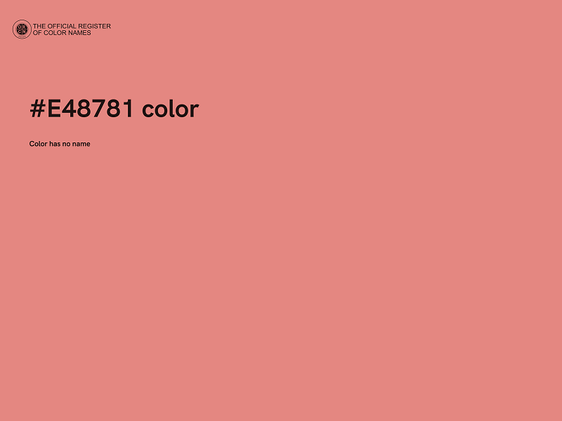 #E48781 color image