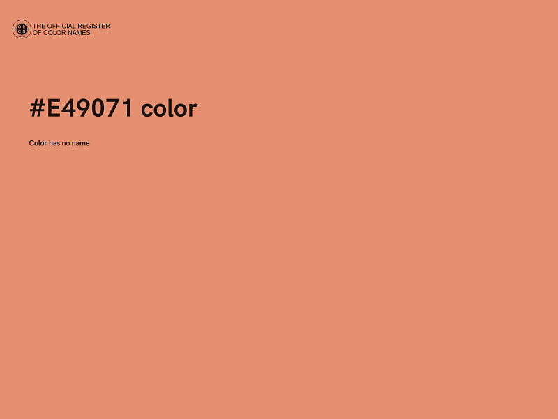 #E49071 color image