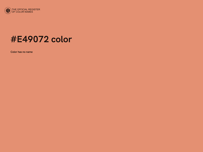 #E49072 color image