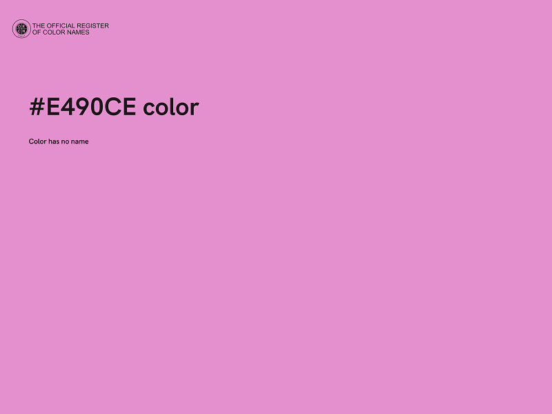 #E490CE color image