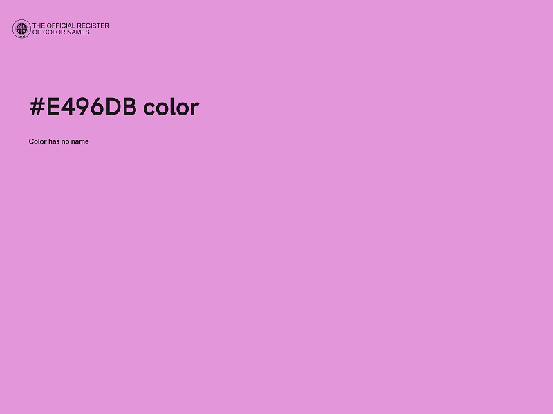 #E496DB color image