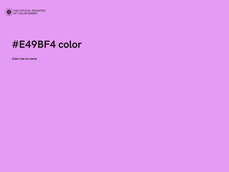 #E49BF4 color image