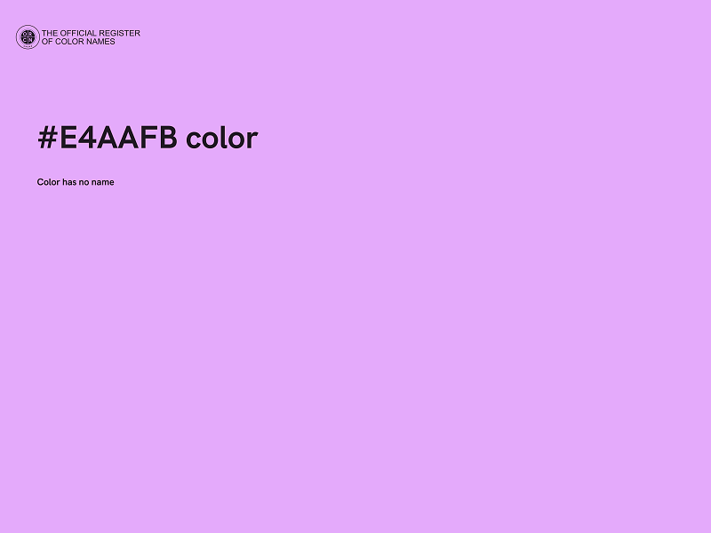 #E4AAFB color image