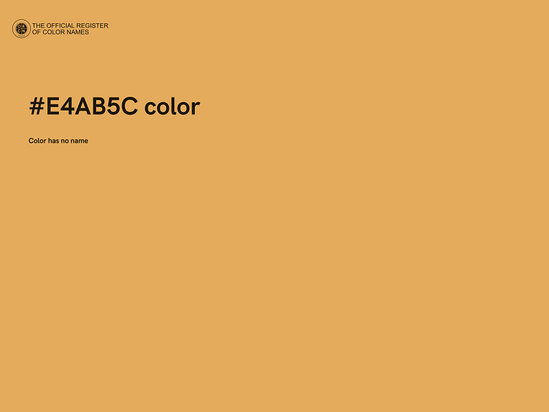 #E4AB5C color image