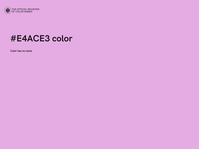 #E4ACE3 color image