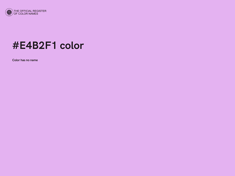 #E4B2F1 color image