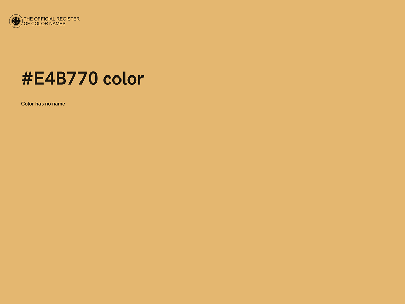 #E4B770 color image