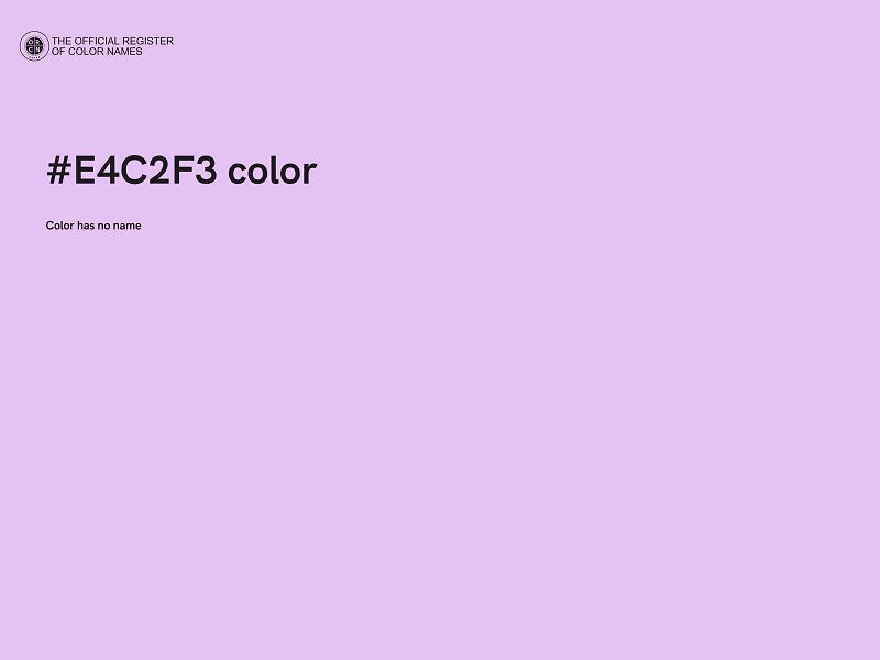 #E4C2F3 color image