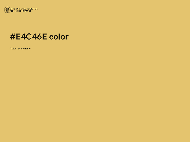 #E4C46E color image