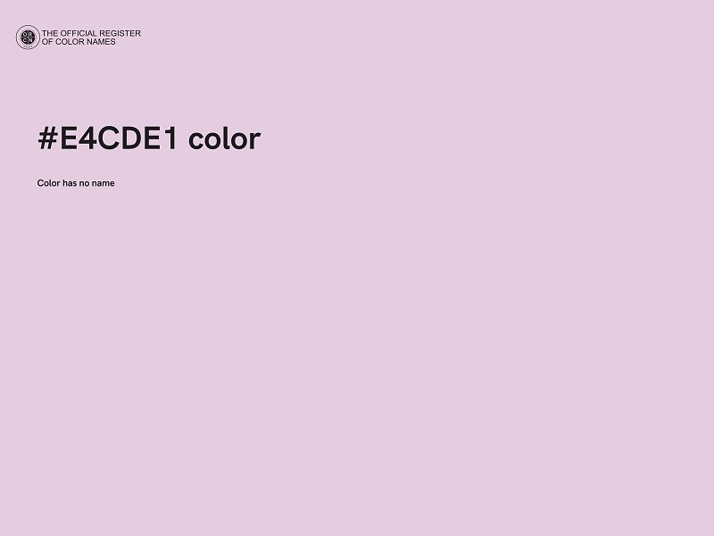 #E4CDE1 color image