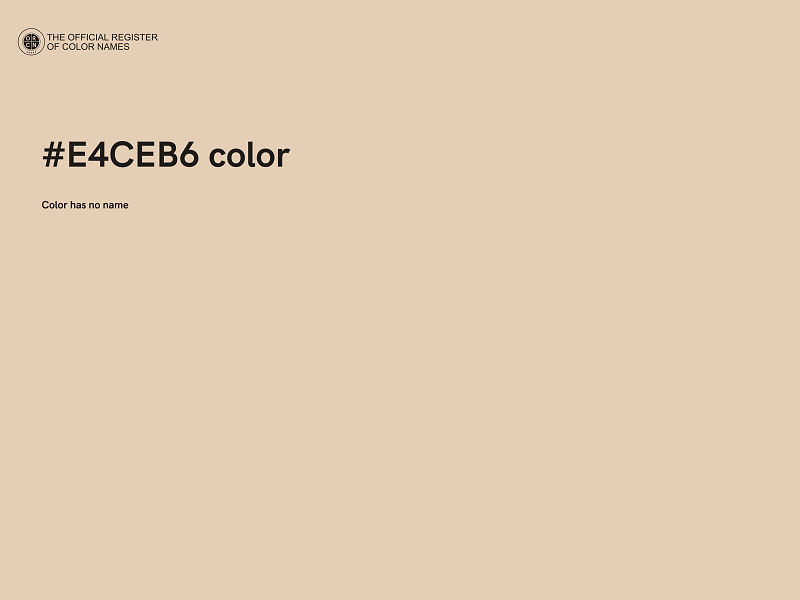 #E4CEB6 color image