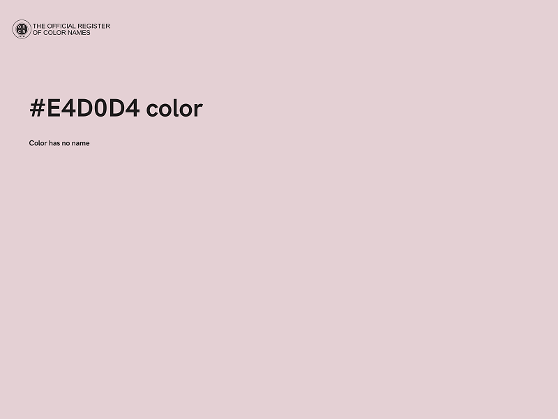 #E4D0D4 color image