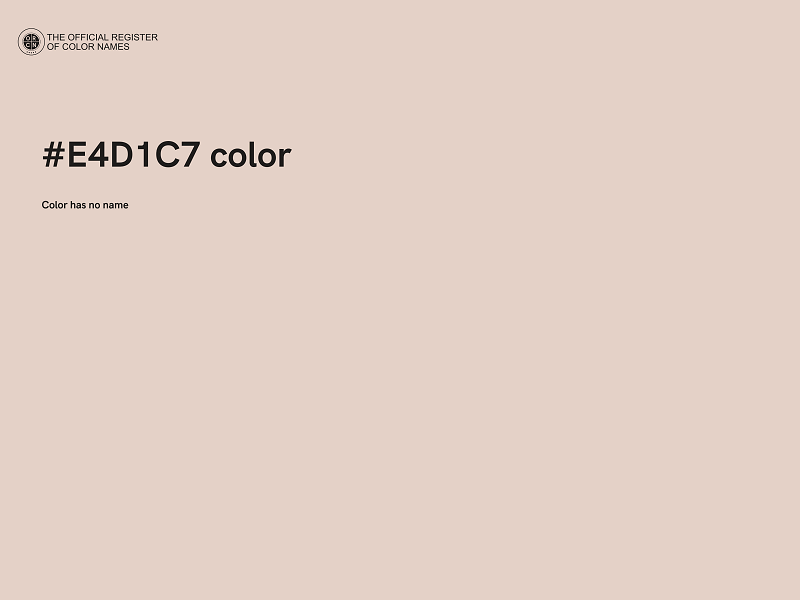 #E4D1C7 color image