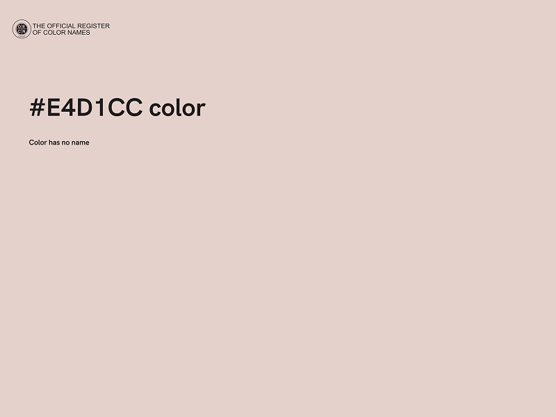 #E4D1CC color image