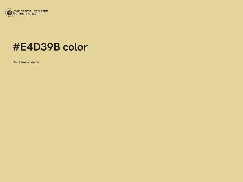 #E4D39B color image