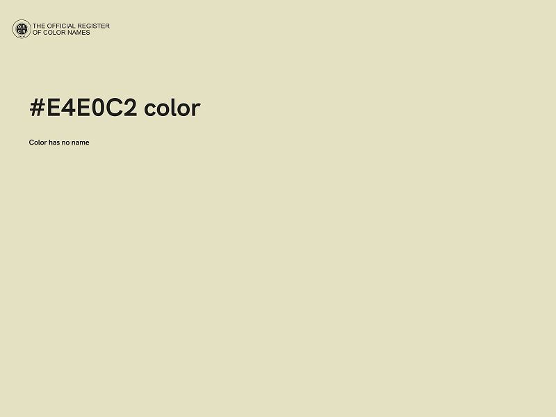 #E4E0C2 color image