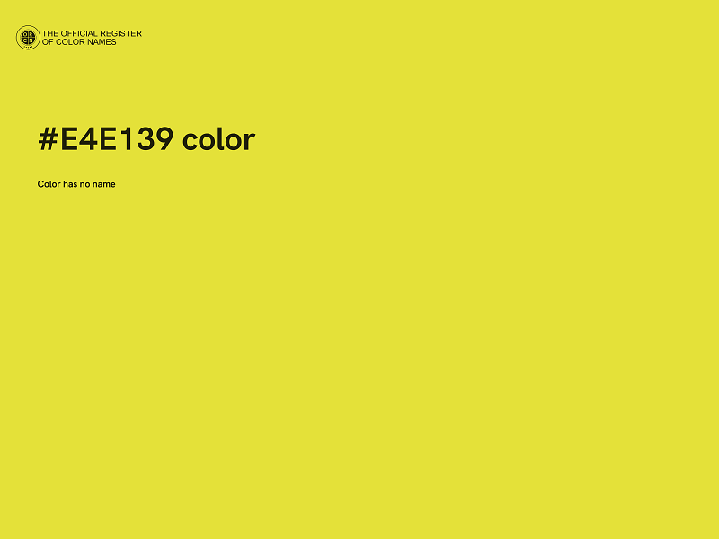 #E4E139 color image