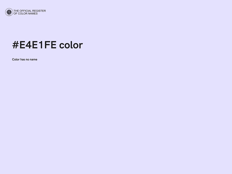 #E4E1FE color image