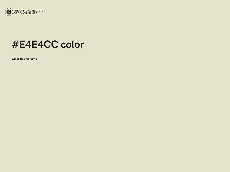 #E4E4CC color image