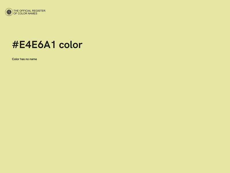 #E4E6A1 color image