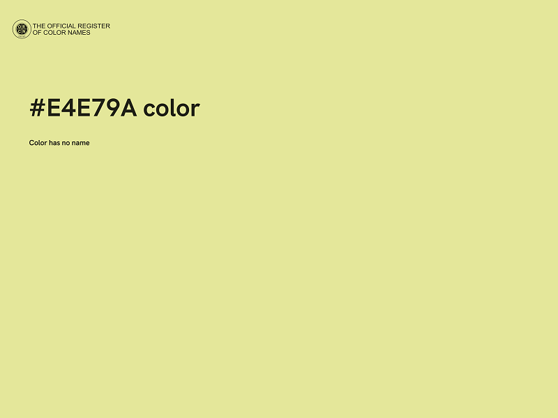 #E4E79A color image