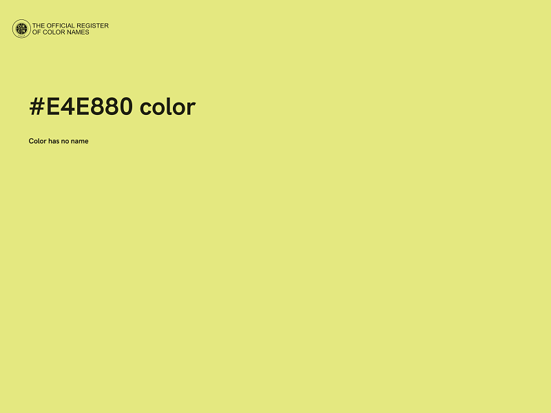 #E4E880 color image