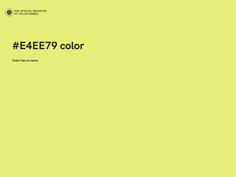 #E4EE79 color image