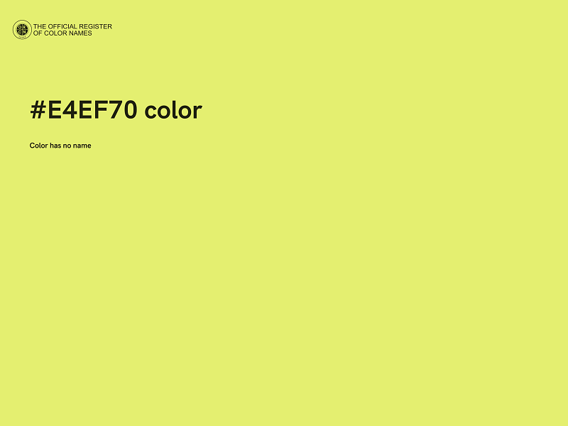 #E4EF70 color image