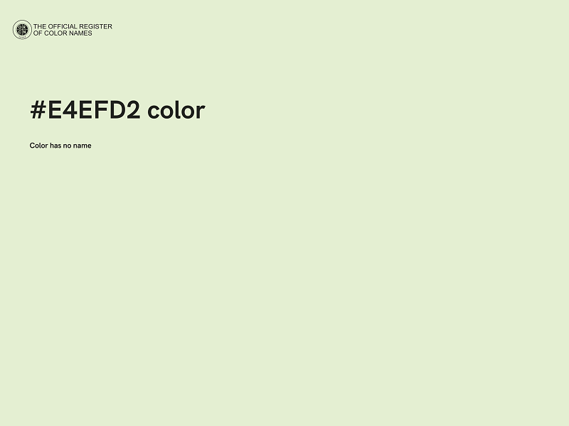 #E4EFD2 color image