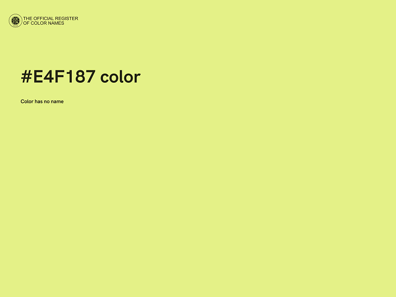 #E4F187 color image