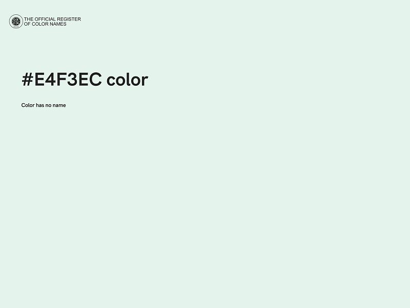 #E4F3EC color image