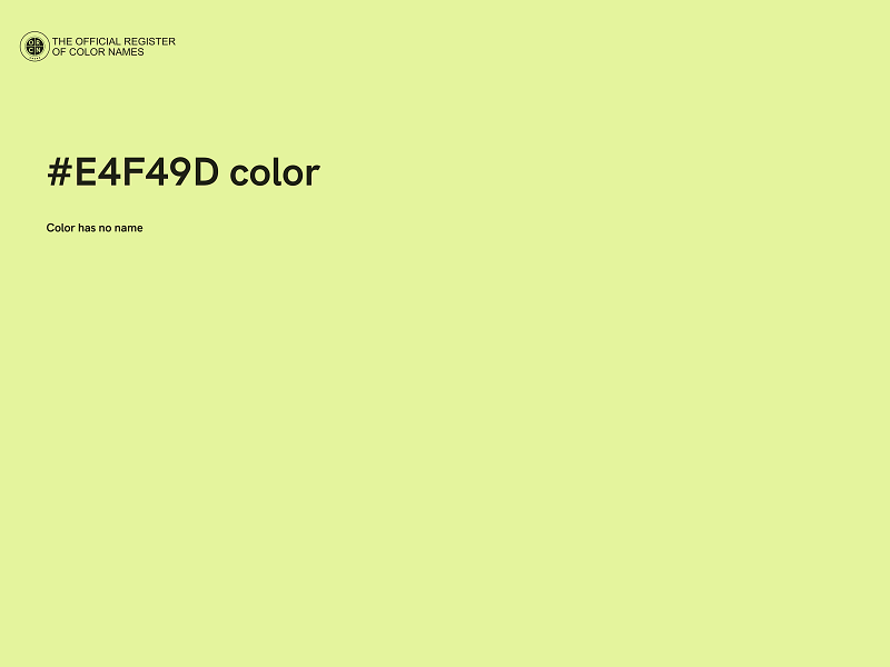 #E4F49D color image