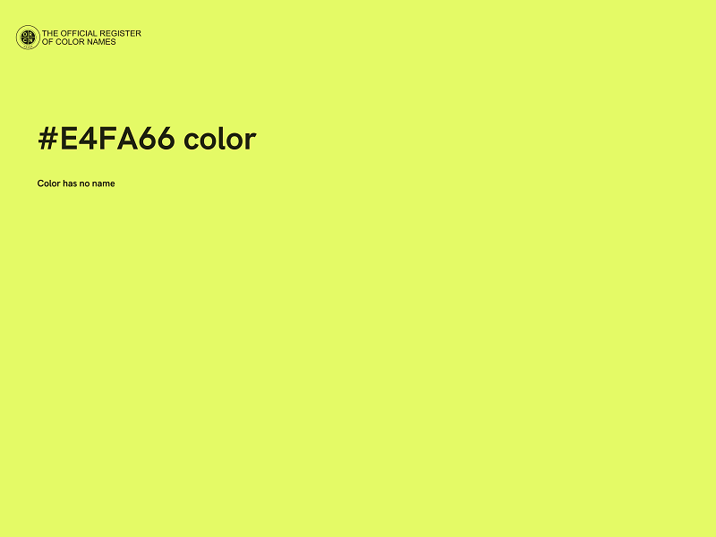 #E4FA66 color image