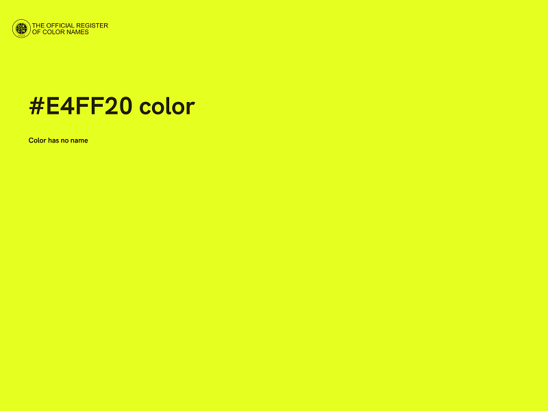 #E4FF20 color image