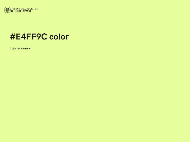 #E4FF9C color image