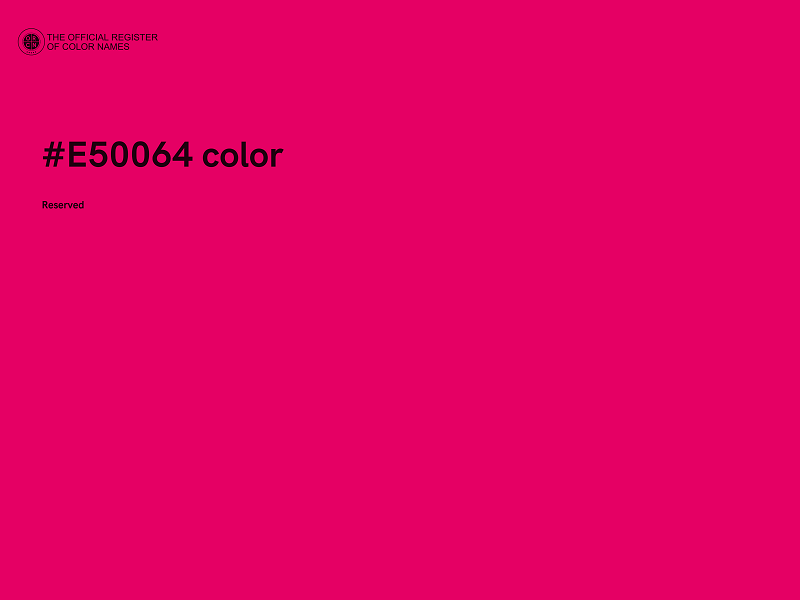 #E50064 color image