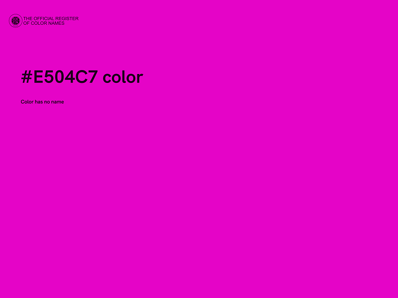 #E504C7 color image