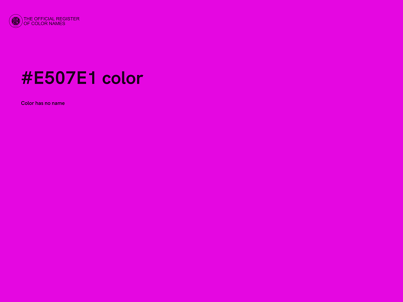 #E507E1 color image