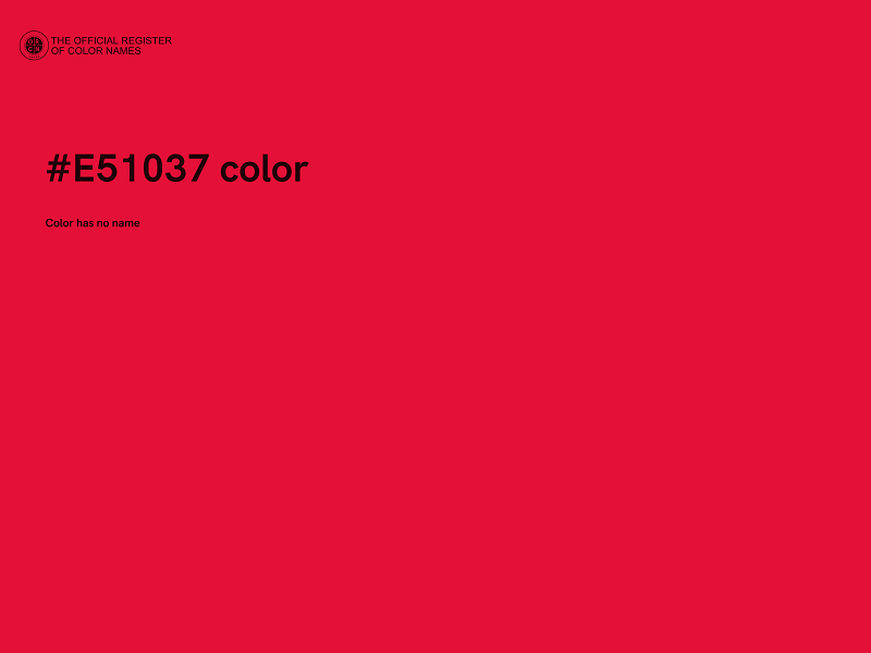 #E51037 color image