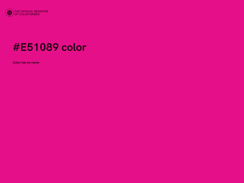 #E51089 color image