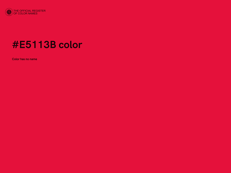 #E5113B color image