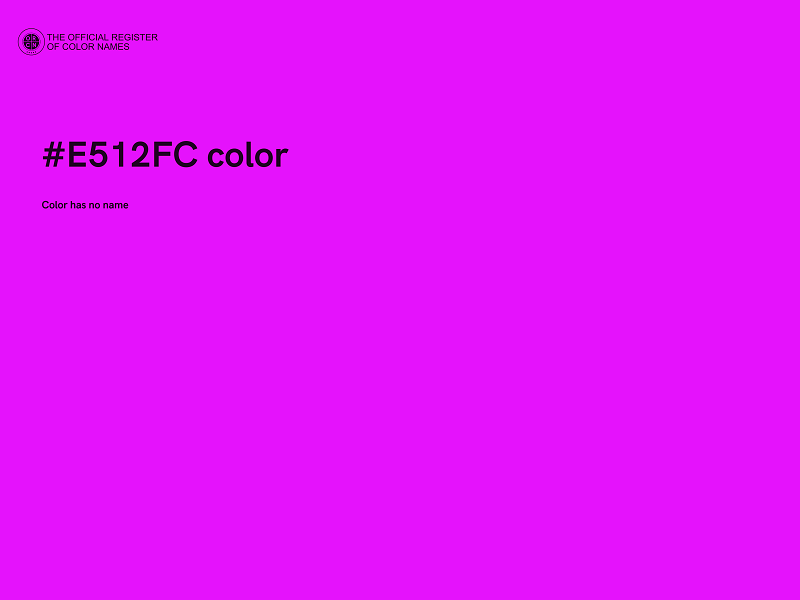 #E512FC color image