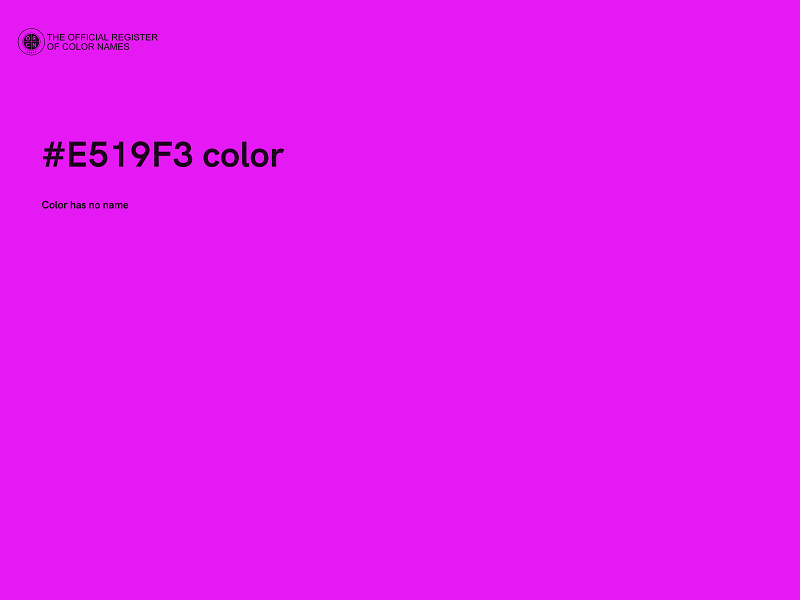 #E519F3 color image