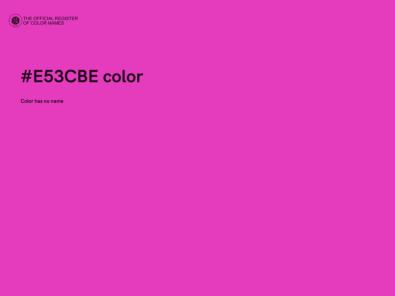 #E53CBE color image