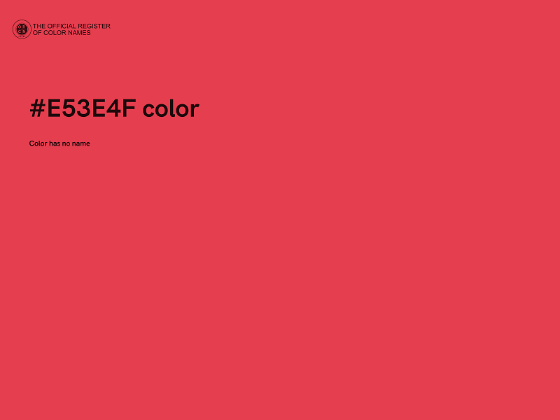 #E53E4F color image