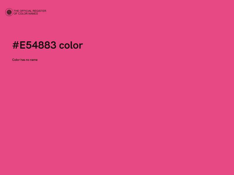 #E54883 color image