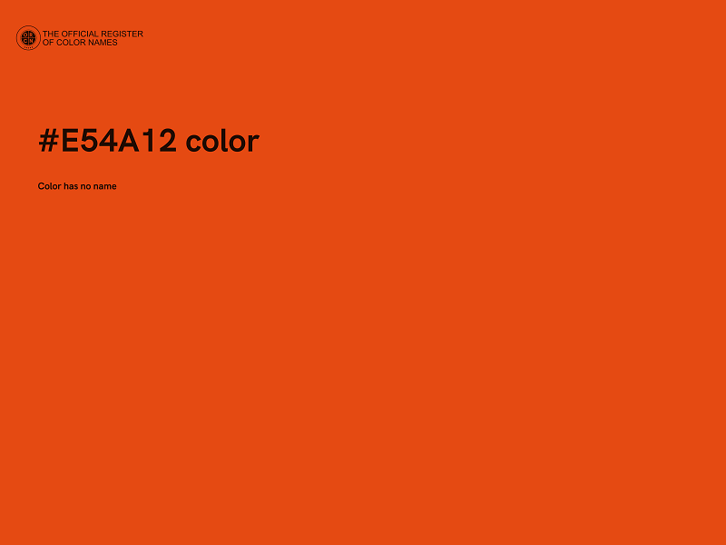 #E54A12 color image