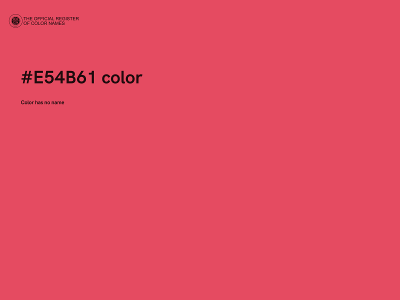 #E54B61 color image