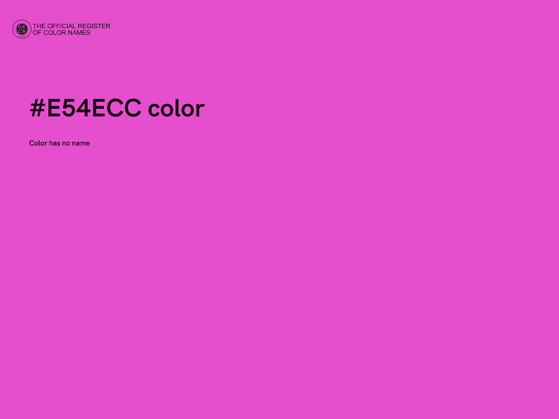 #E54ECC color image