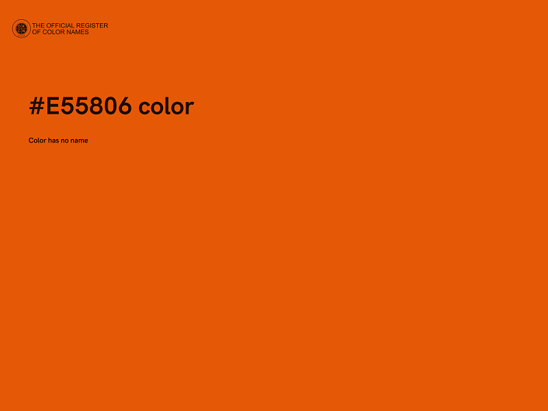 #E55806 color image